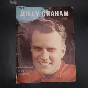 This Is Billy Graham Souvenir Magazine 1957 Vintage Christianity Biographical